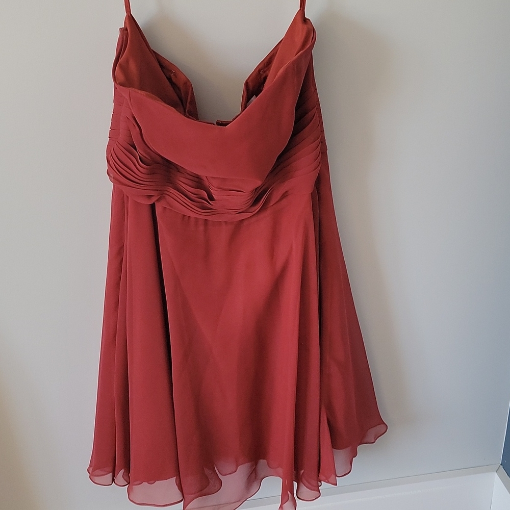 Burnt orange dress